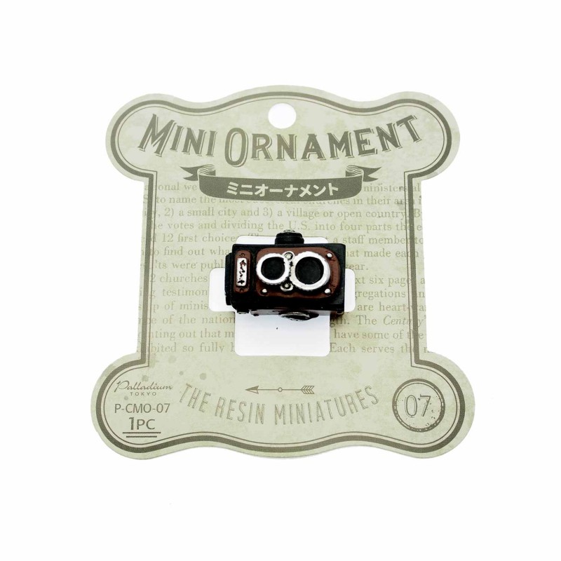 Mini Ornament Camera Brown